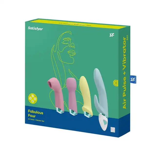 Satisfyer - Fabulous Four air pulse - Cztery wibratory w jednym! Same bestsellery dostępne w jednej zabawce!