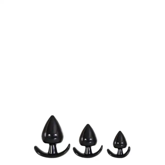 Evolved - Anal Delight Black. Zestaw trzech wtyczek o wyjątkowo satysfakcjonującym kształcie dla analnej przyjemności.