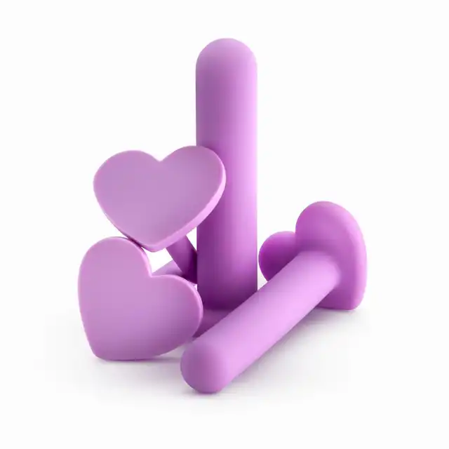Blush - Wellness Dilator Kit. Zestaw rozszerzaczy pochwy z silikonu platynowego. Komfortowo przygotowują na większy rozmiar. 