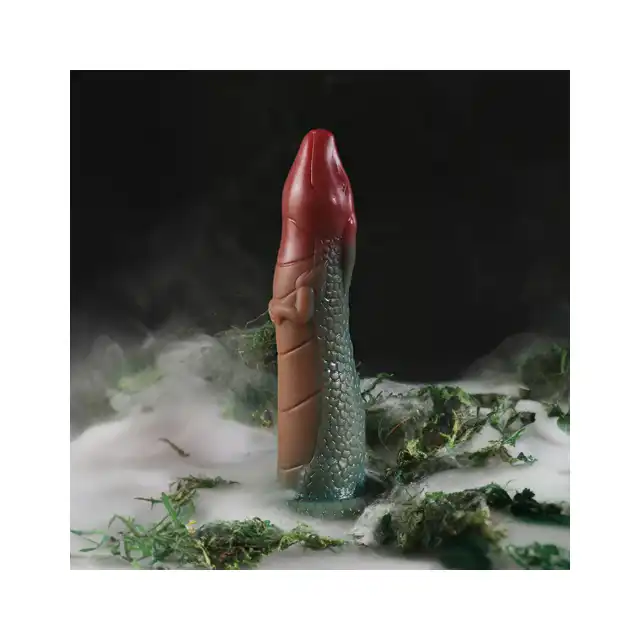 Kiotos Monstar - Dildo Beast 35. Nietypowe dildo waginalno-analne w kształcie smoka.