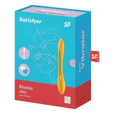 Satisfyer - Elastic Joy Orange - wielofunkcyjny wibrator, zginaj go w każdą stronę!