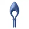 Satisfyer - Bullseye Blue - regulowany, niebieski ring na penisa. Mocniejsza erekcja gwarantowana
