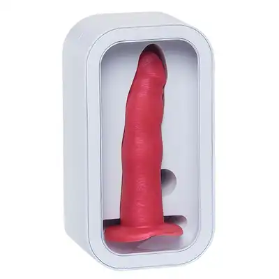 Ylva &amp; Dite - Anteros Bright Red Dildo - czerwone, realistyczne dildo wykonane z gładkiego silikonu premium