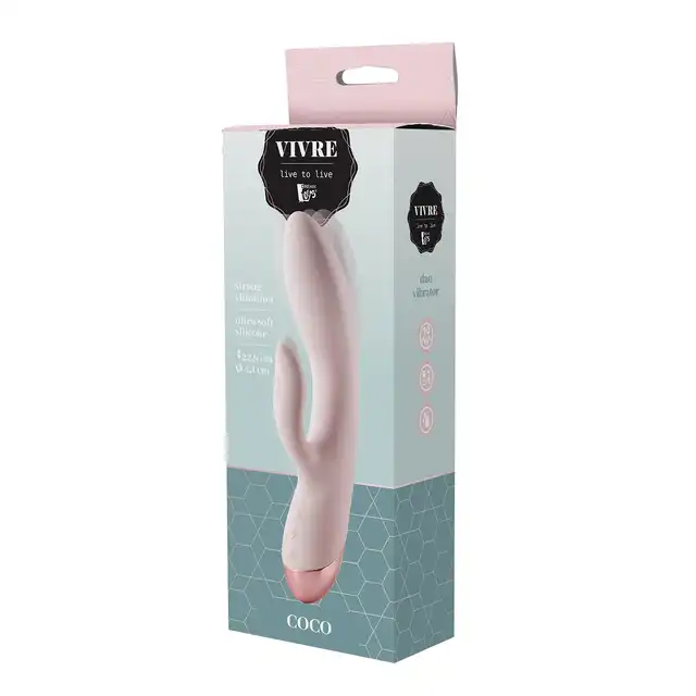 Vivre - COCO Duo Vibrator - wyjątkowy wibrator ze stymulatorem łechtaczki. Dwa silniki sterowane osobno! 