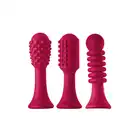 Sparkling - Tip Vibrator Verona - innowacyjny wibrator z trzema wymiennymi końcówkami. Gwarancja przyjemności!