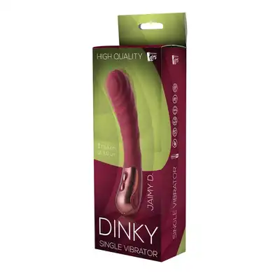 Dinky - G Spot Vibrator Jaimy D. Wibrator punktu G. Specjalne żłobienia pogłębiają doznania podczas stymulacji punktu G