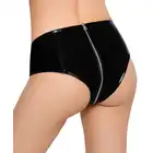 Black Level - Vinyl Pants with Zip M - błyszczące, winylowe majtki z zamkiem błyskawicznym