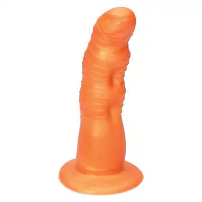 Ylva &amp; Dite - Rhea Orange Yellow Dildo - dildo o wyjątkowym kształcie wykonane z silikonu premium
