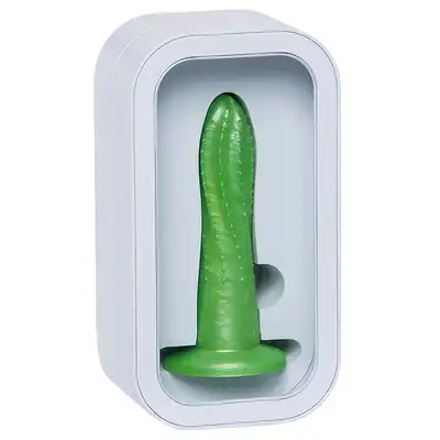 Ylva &amp; Dite - Prickly Pear Fresh Green - zielone dildo z kolcami, wykonane z gładkiego silikonu premium