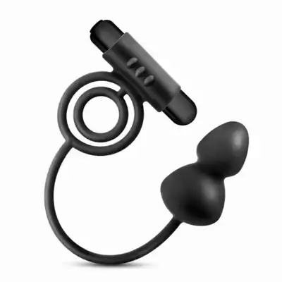Anal Adventures - Platinum Anal Plug. Ultra wibracje i silikon. Zatyczka i plug analny 