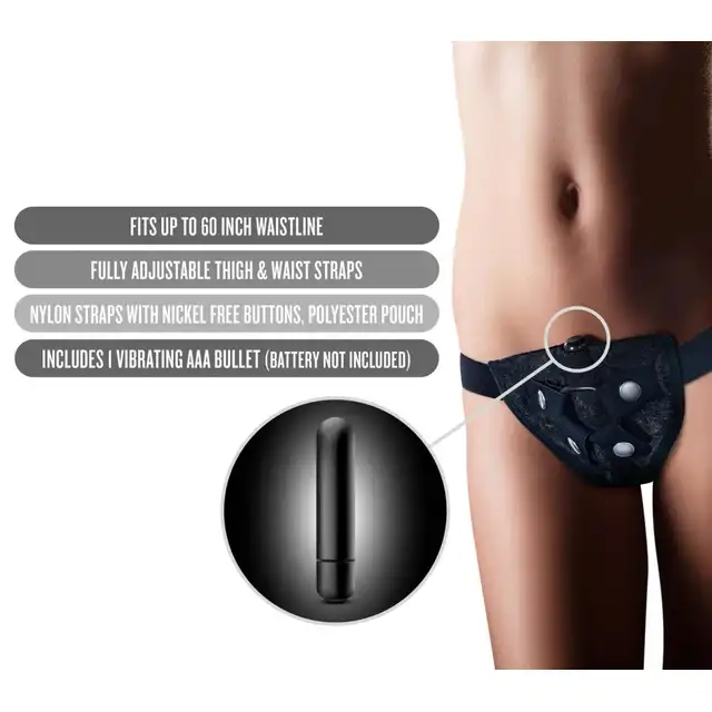 Temptasia - Lovelace Harness. Uprząż do Strap-Ona. Regulowany rozmiar, mocny materiał. 