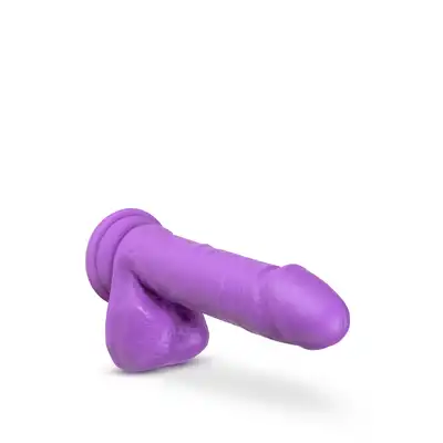 NEO 8 INCH DUAL DENSITY DILDO NEON PURPLE