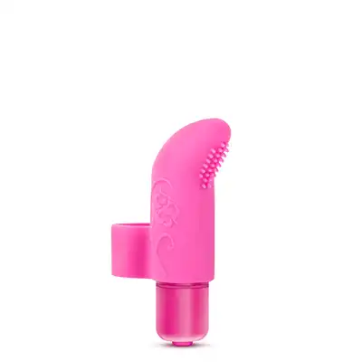 Blush - Play With Me. Mini wibrator na palec do stymulacji łechtaczki. Wiele trybów wibracji prowadzi do wielu orgazmów