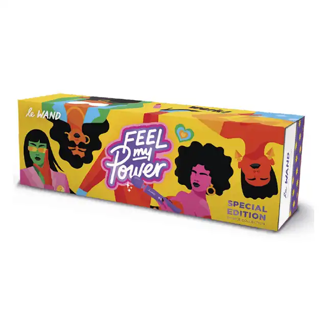 Le Wand - Feel My Power Jade Purple Brown Edidtion - limitowana edycja luksusowego masażera z ilustracjami nowojorskiej artystki
