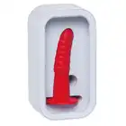 Ylva &amp; Dite - Aria Red Dildo - prążkowane, czerwone dildo wykonane z silikonu premium