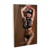 Daring - Naughty Police Roleplay Set S/M. Odważny strój niegrzecznej policjantki z czapką oraz odznaką. 