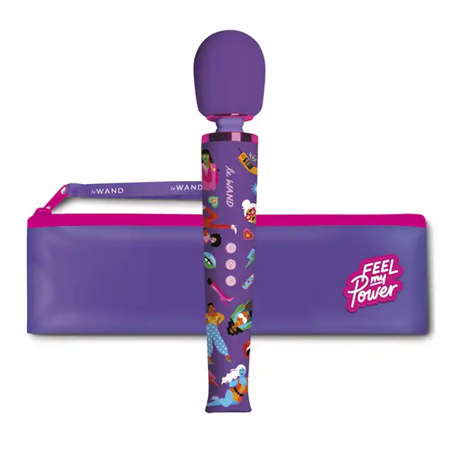 Le Wand - Feel My Power Jade Purple Brown Edidtion - limitowana edycja luksusowego masażera z ilustracjami nowojorskiej artystki