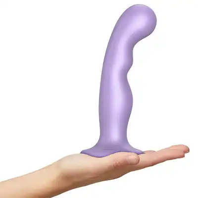 Strap-On-Me - Dildo Plug P&amp;G S Purple - eleganckie dildo marki premium o innowacyjnym kształcie, które zapewni Ci całkowitą satysfakcje