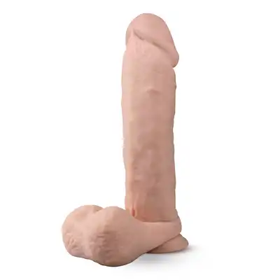 DR. SKIN SILICONE DR. DYLAN 7 INCH VIBRATING DILDO WITH REMOTE CONTROL VANILLA
