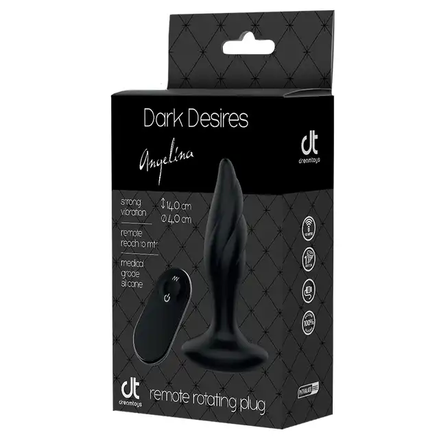 Dark Desires - Angelina - obrotowy, wibrujący korek analny. Eksplozja emocji