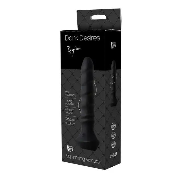 Dark Desires - Regina. Sztywny wibrator analny z obrotowymi kulkami w konstrukcji. Podwójna stymulacja analna zapewnia orgazmy o jakich zawsze marzyłeś
