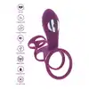 ToyJoy - Happiness Halo Halo C-Ring Sleeve. Ring na penisa z wibrującym stymulatorem łechtaczki. Doświadczcie razem nowych przyjemności z seksu