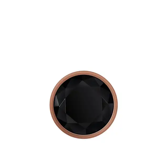 Gender X - Gold Digger S. Mały, elegancki i stylowy. Metalowa wtyczka analna w kolorze rose gold z czarnym klejnotem w podstawie. 