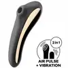Satisfyer - Dual Kiss Black. Kompaktowy i elegancki wibrator ciśnieniowy i puntu G. Dwa niesamowite urządzenia w jednym.
