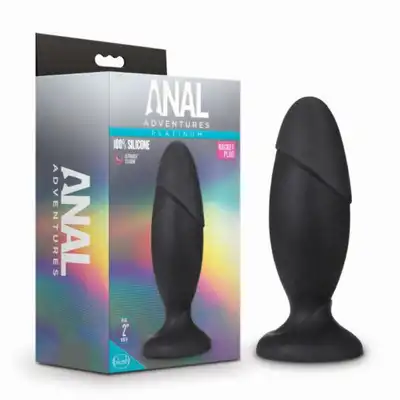 Anal Adventures - Rocket Plug. Plug analny ze stymulującymi krawędziami. Silikon premium utwardzany silikonem