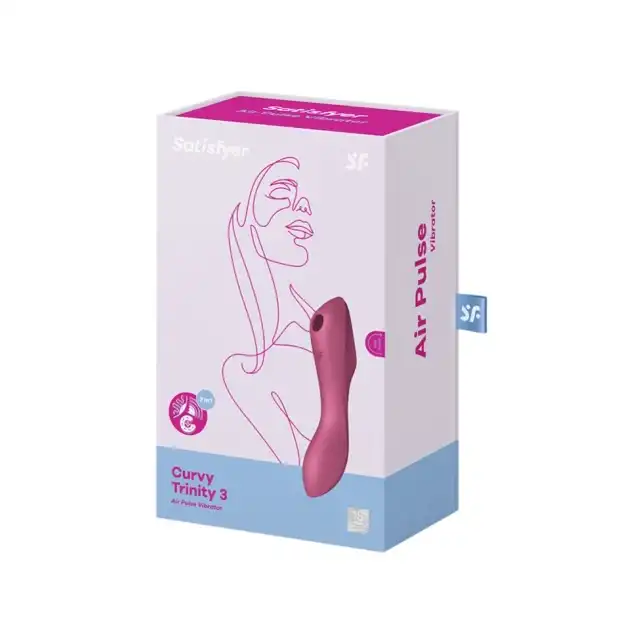 Satisfyer - Curvy Trinity 3. Wibrator łechtaczkowy, ciśnieniowy i punktu G. Wibrator idealny, trzy urządzenia w jednym produkcie