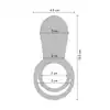 Xocoon - Couples Stimulator Ring USB. Niesamowity wibrujący ring dla par ze stymulatorem wejścia pochwy i łechtaczki 
