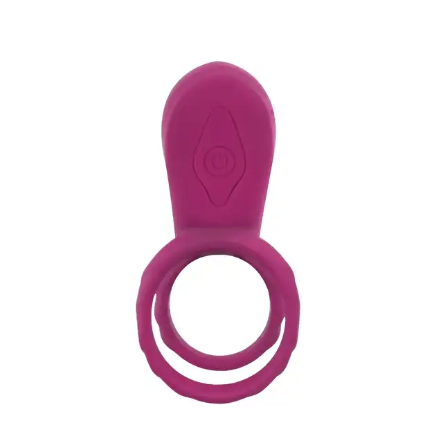 Xocoon - Couples Stimulator Ring USB. Niesamowity wibrujący ring dla par ze stymulatorem wejścia pochwy i łechtaczki 