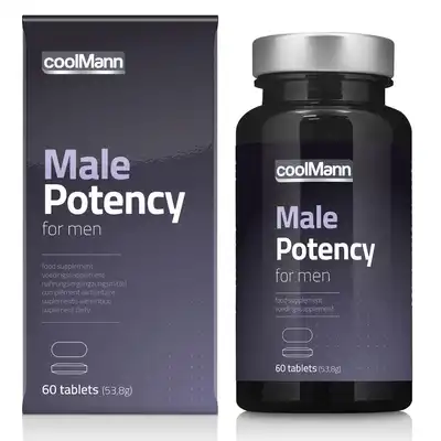 Cobeco Pharma - CoolMann Male Potency 60 tab. Tabletki z buzdyganka naziemnego wspomagające potencję i erekcję 