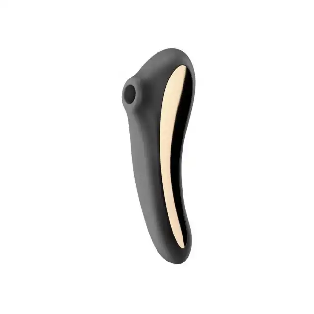 Satisfyer - Dual Kiss Black. Kompaktowy i elegancki wibrator ciśnieniowy i puntu G. Dwa niesamowite urządzenia w jednym.