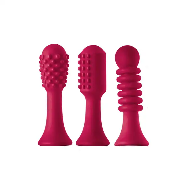 Sparkling - Tip Vibrator Verona - innowacyjny wibrator z trzema wymiennymi końcówkami. Gwarancja przyjemności!