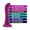 Temptasia - Bellatrix Dildo. Dildo analne z mocną przyssawką. 16cm śliwkowej przyjemności bez użycia rąk