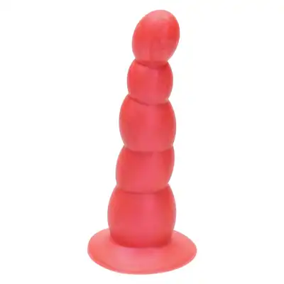 Ylva &amp; Dite - Circe Bright Red. Czerwone dildo z silikonu premium, wypróbuj samo lub z uprzężą jako strapon.