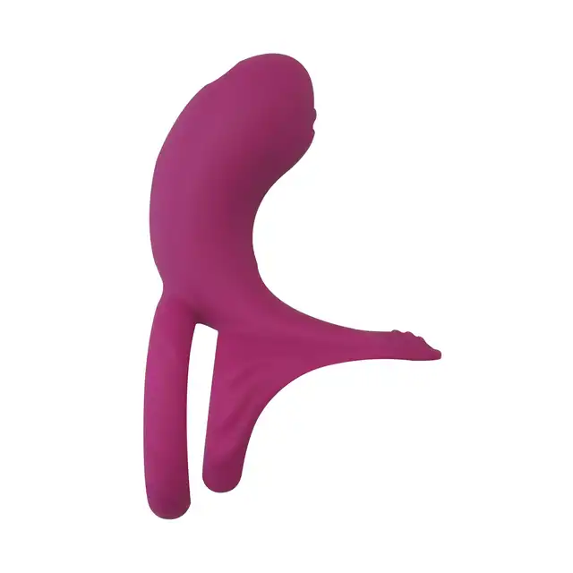 Xocoon - Couples Stimulator Ring USB. Niesamowity wibrujący ring dla par ze stymulatorem wejścia pochwy i łechtaczki 