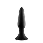 DreamToys - MenzStuff Metal Ball Plug Black. Silikonowy plug analny z metalową kulką wewnątrz, dla intensyfikacji analnych doznań poprzez drżenie