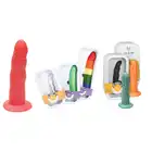 Ylva &amp; Dite - Anteros Bright Red Dildo - czerwone, realistyczne dildo wykonane z gładkiego silikonu premium