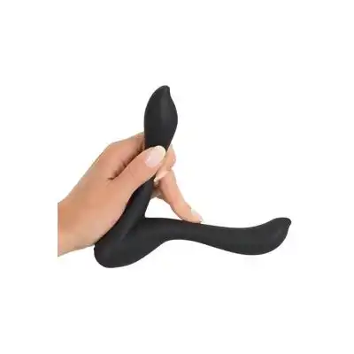 Julie - 2-Armed Massager. 2 silniczki i mocne wibracje! Podwójny silikonowy wibrator dający mnóstwo możliwości!