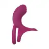 Xocoon - Couples Stimulator Ring USB. Niesamowity wibrujący ring dla par ze stymulatorem wejścia pochwy i łechtaczki 