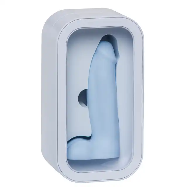 Ylva &amp; Dite - Icarus Sky Grey Dildo - błękitne dildo wykonane z gładkiego silikonu premium
