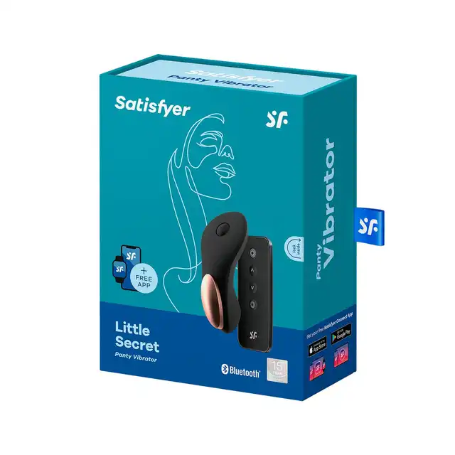 Satisfyer - Little Secret Panty Vibrator Black - sekretny wibrator do majetczek. Niesamowita przyjemność w każdej chwili 