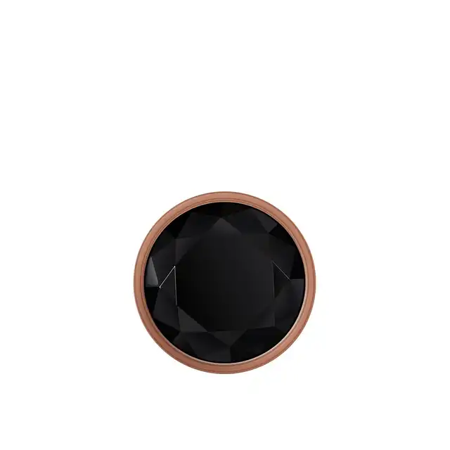 Gender X - Gold Digger M. Średni, elegancki i stylowy. Metalowa wtyczka analna w kolorze rose gold z czarnym klejnotem w podstawie. 