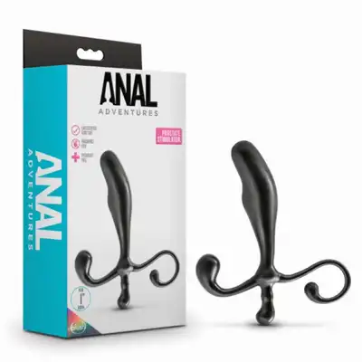 Anal Adventures - Prostate Stimulator. Masażer prostaty ze stymulacją krocza i uchwytem. Podwójna stymulacja, silniejsze orgazmy. 