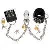 Fetish Collection - Cuffs&amp;Plug.  Plug analny z kajdankami i łańcuchami zapinanymi na kłódki! Rozkosz innowacyjnego zniewolenia!