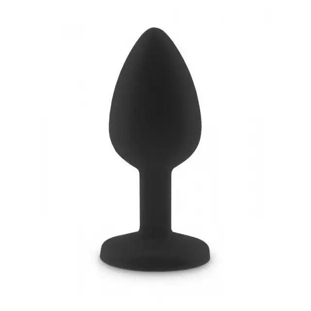 Power Escorts - Diamond King Plug S Red. Silikonowa wtyczka analna z kryształkiem w podstawie. Niewielkie rozmiary, idealne dla początkujących