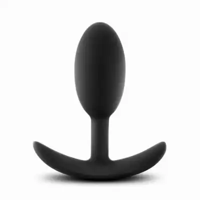 Anal Adventures - Vibra Slim M. Plug analny z metalową kuleczką w środku. Silikon utwardzany platyną 