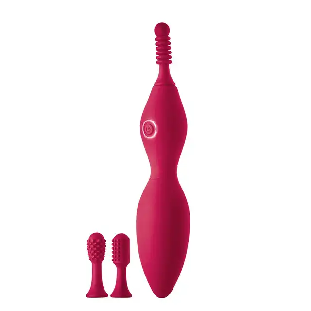 Sparkling - Tip Vibrator Verona - innowacyjny wibrator z trzema wymiennymi końcówkami. Gwarancja przyjemności!